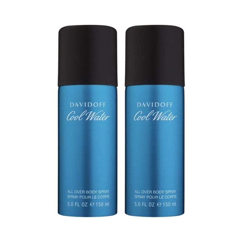 Davidoff Cool Water 150ml Deodorant Spray - Pack of 2