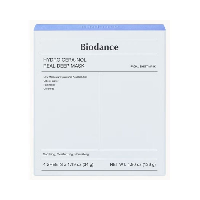 Biodance Hydro Cera-Nol Real Deep Mask Pack 4 x 34g