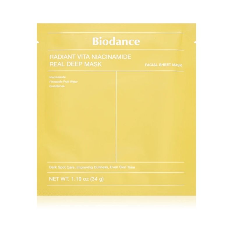 Biodance Radiant Vita Niacinamide Real Deep Mask 4 x 34g