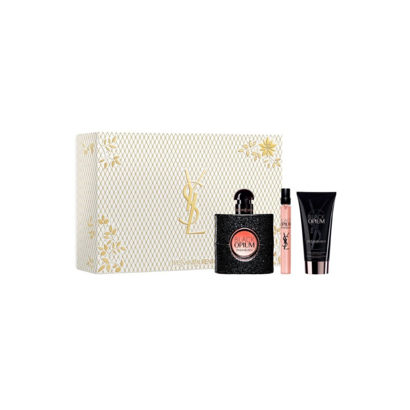 YSL Black Opium 50ml 3pc Gift Set
50ml Eau de Parfum Spray, 50ml Body Lotion, 10ml Eau de Parfum Spray