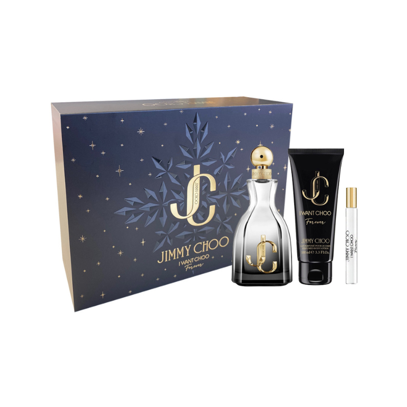 Jimmy Choo I Want Choo Forever 100ml 3pc Gift Set 100ml Edp Spr, 100ml Body Lotion, 7.5ml Edp Spr