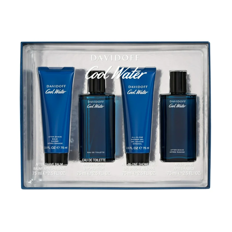 Davidoff Cool Water Mens 75ml 4pc Giftset