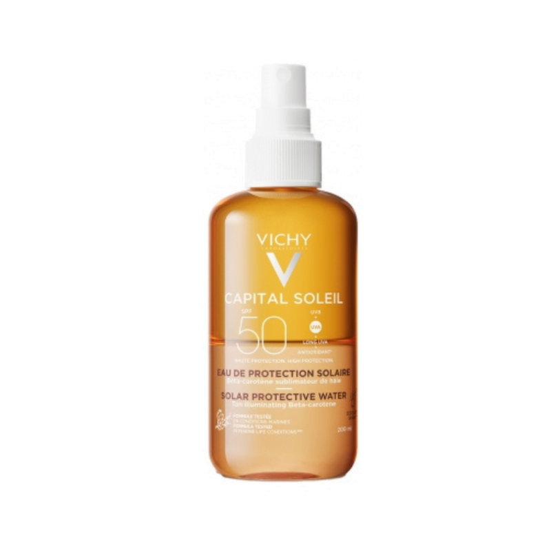 Vichy Capital Soleil Tan Illuminating Sun Protection Water Spray SPF50 200ml