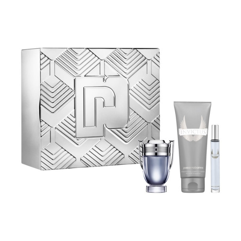 Paco Rabanne Invictus Mens 50ml 3pc Giftset