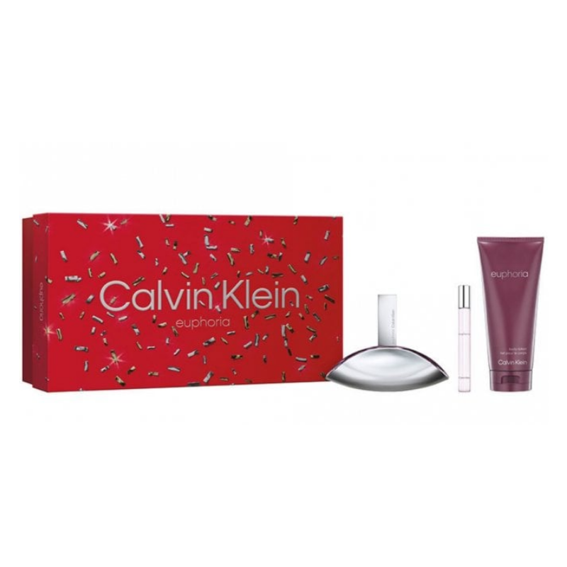 Calvin Klein Euphoria Ladies 100ml 3pc Giftset