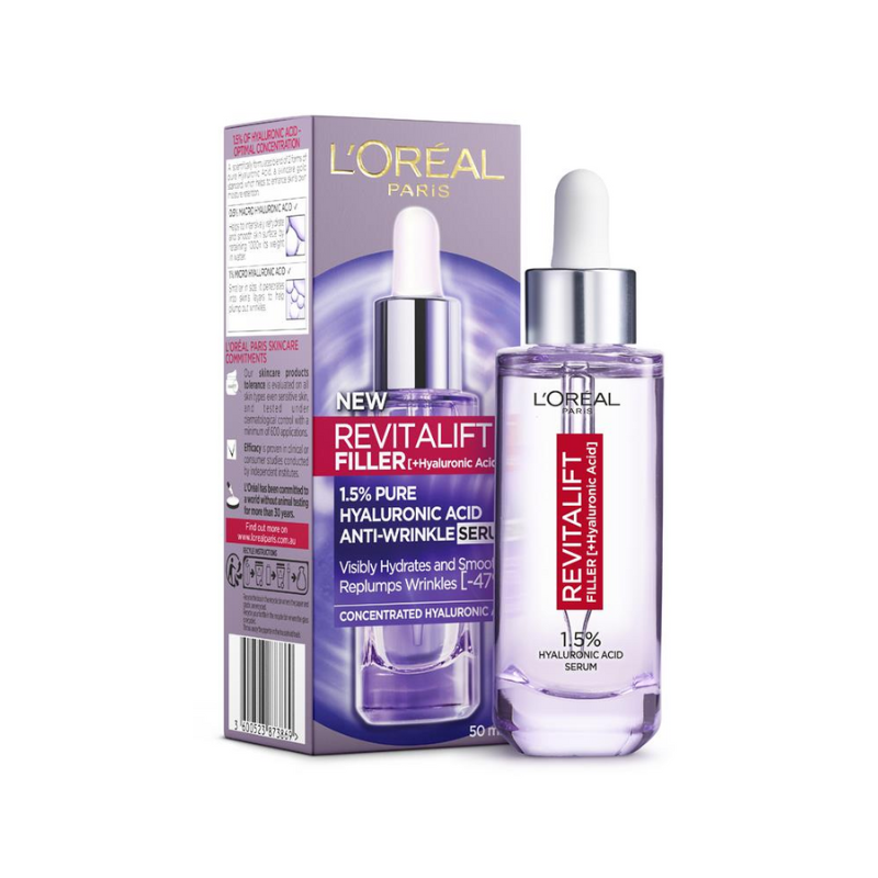 L'Oreal Revitalift Filler 2.5% Hyaluronic Acid + Caffeine Eye Serum 20ml