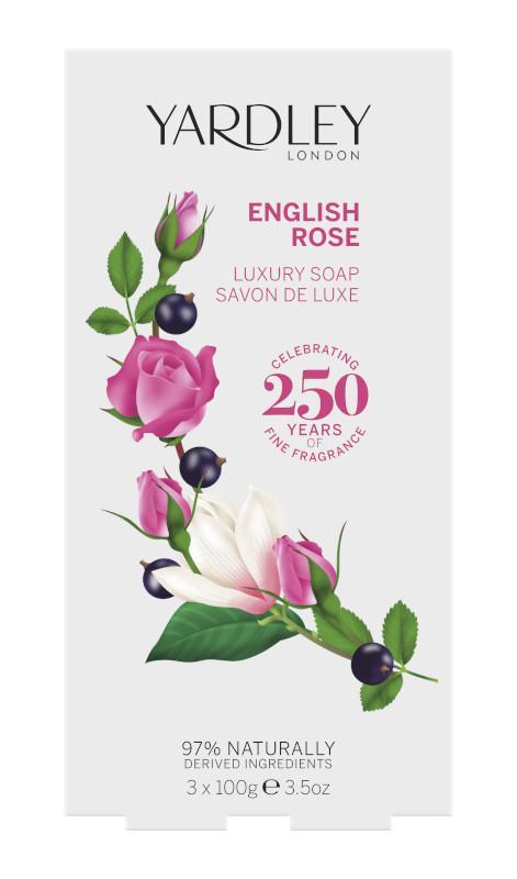 Yardley English Rose Soap 3 x 100g
